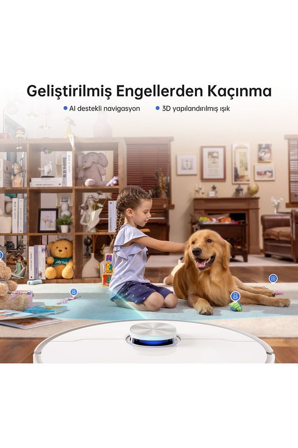 L10s Ultra Robot Süpürge, Otomatik Paspas Temizleme Ve Kurutma, 5300pa Emiş + AI Navigasyonu - 6