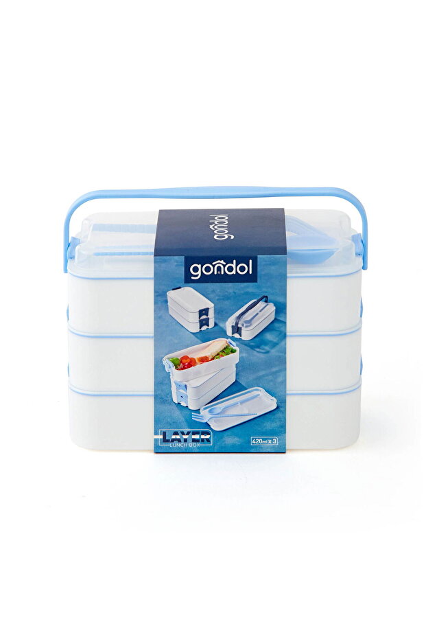Three Layer Lunch Box - - 1