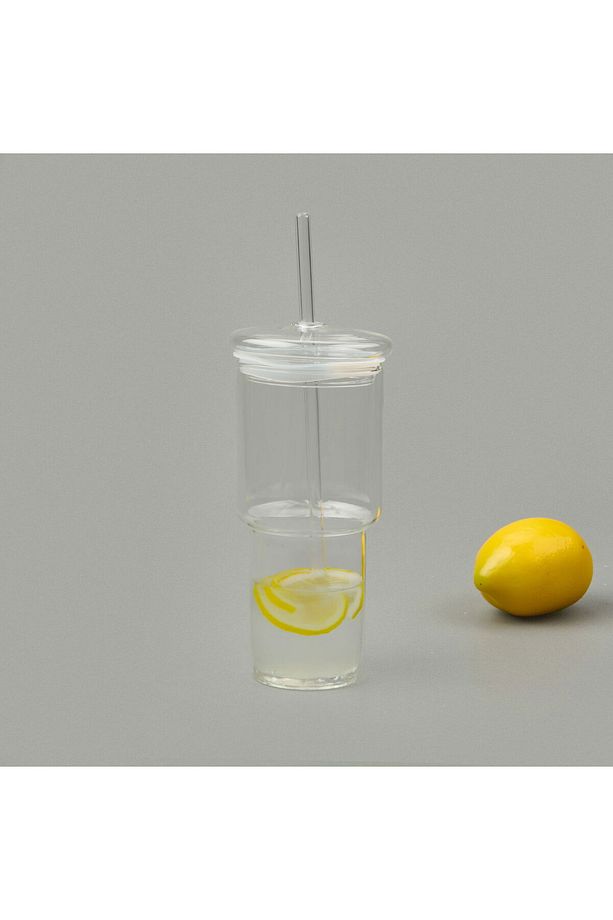 Cam Pipetli Bardak - Şeffaf - 1 lt - 1