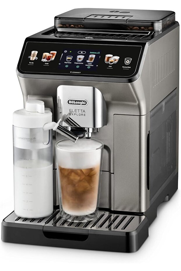 De'Longhi Eletta Explore Bean to Cup coffee machine Titanium,ECAM450.86.T