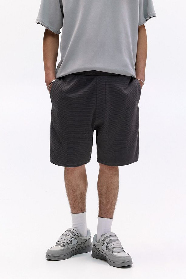 Gofre kumaş Bermuda jogger - 3