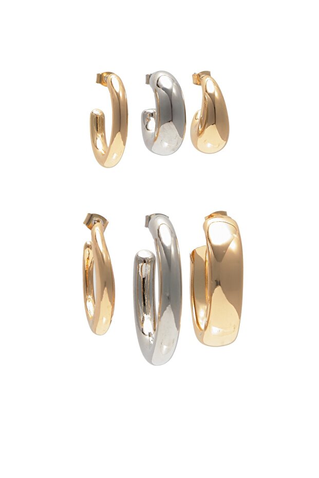 6'lı halka küpe paketi - 1