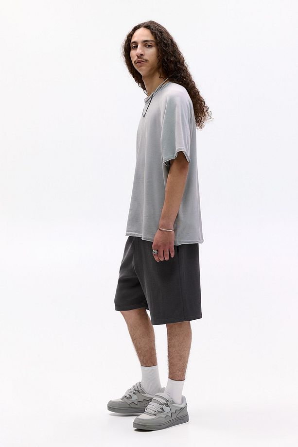 Gofre kumaş Bermuda jogger - 4