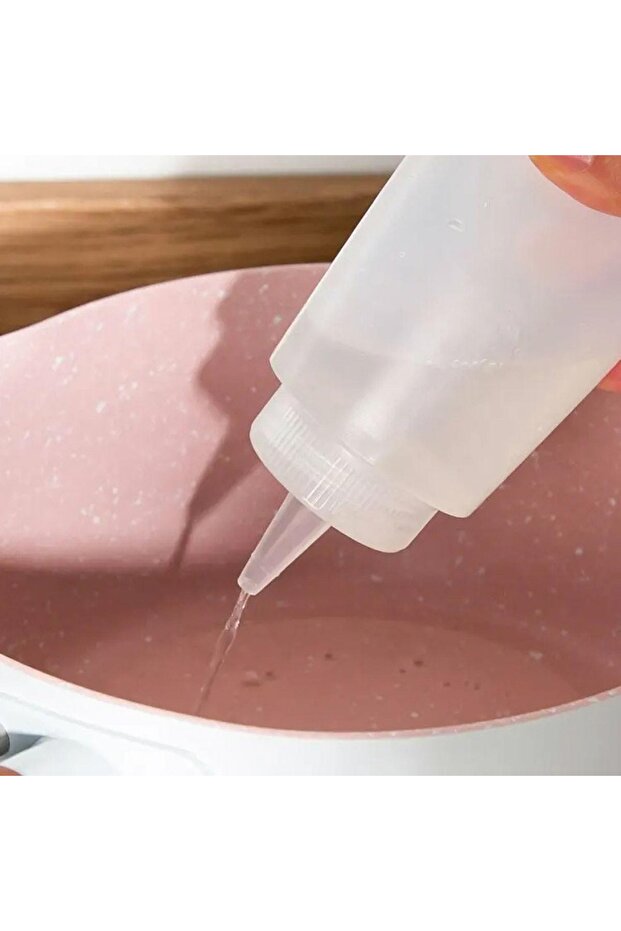 Decorating and plating containers set, 2 pieces, different sizes 60-120 ml, transparent white - 5