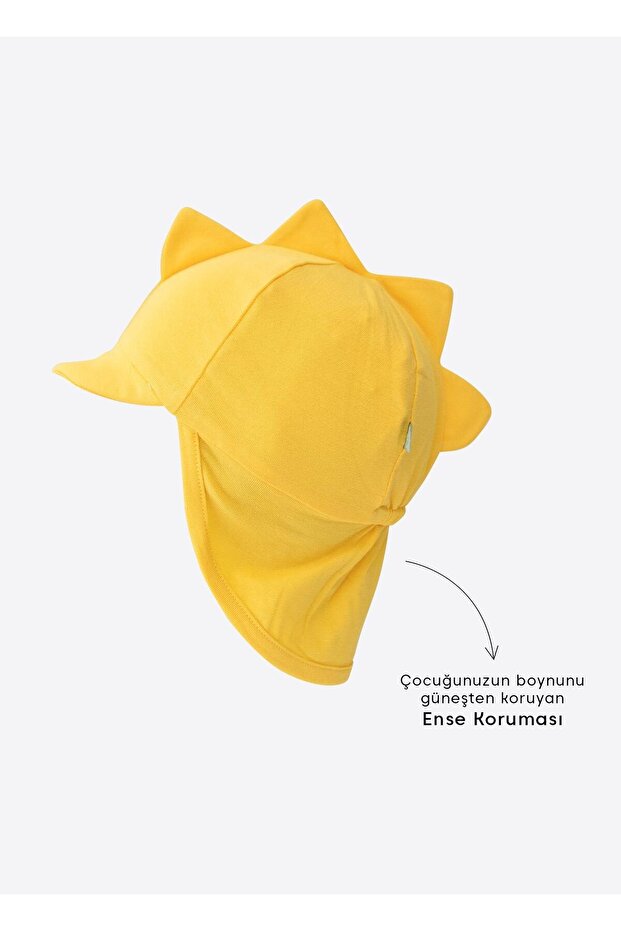 Organik Saurus Şapka Sarı - 2