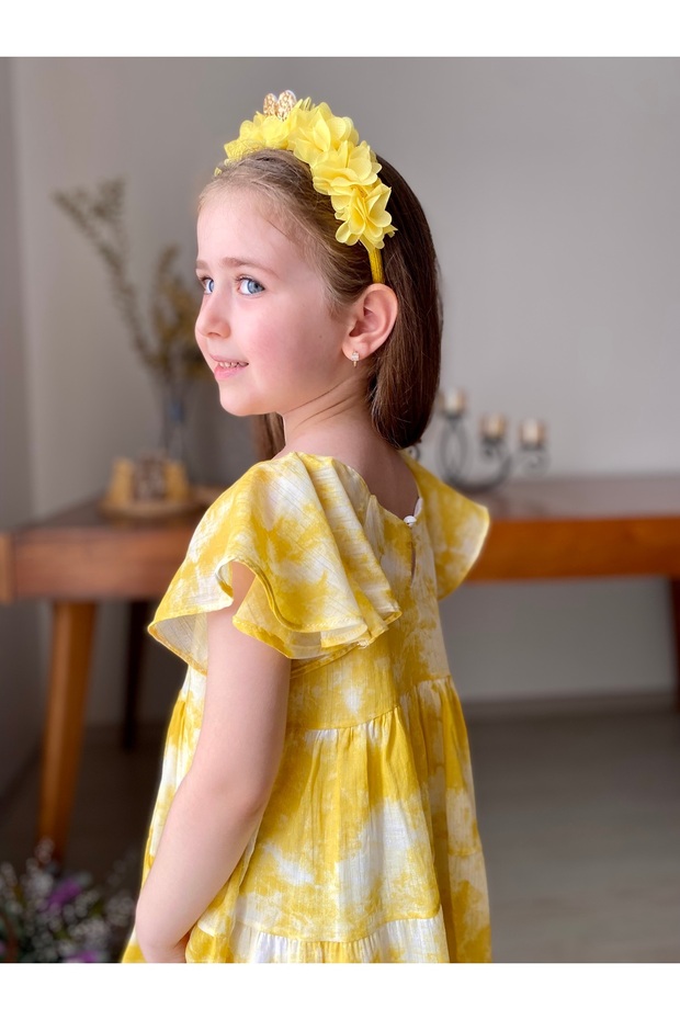 FABKA KİDS Limon Elbise - 4