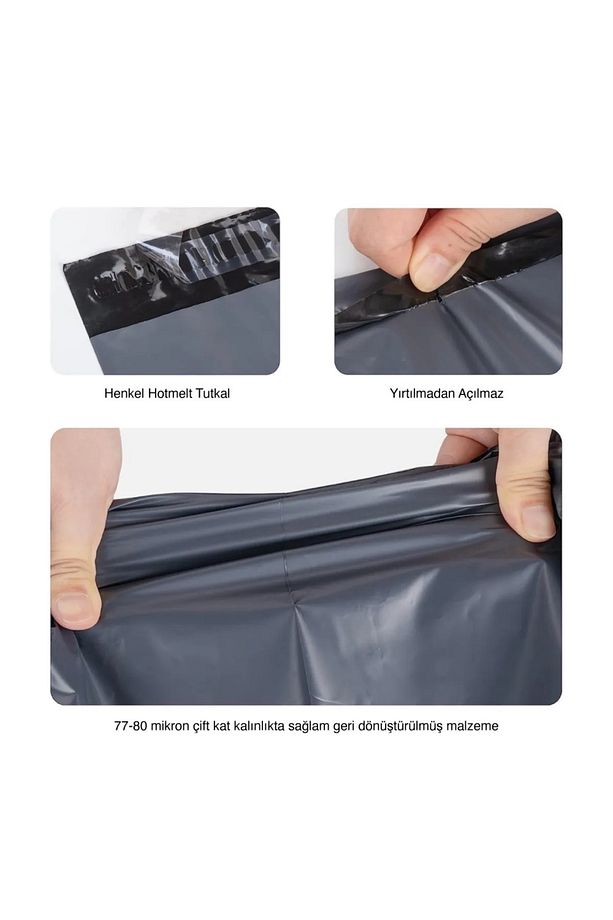 Cepsiz Kargo Poşeti 1000 Adet 30 x 38 + 5Cm - 3