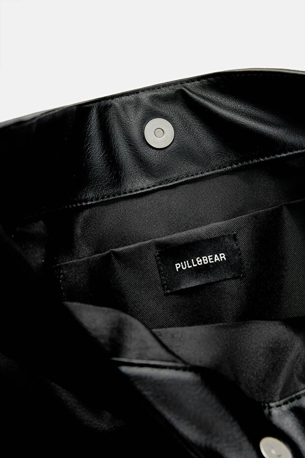 İpli shopper çanta - 3