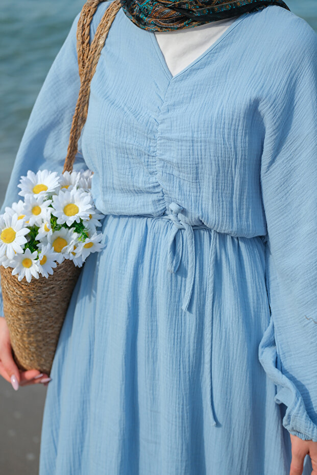 Kadın Olivia Elbise Mavi - 7