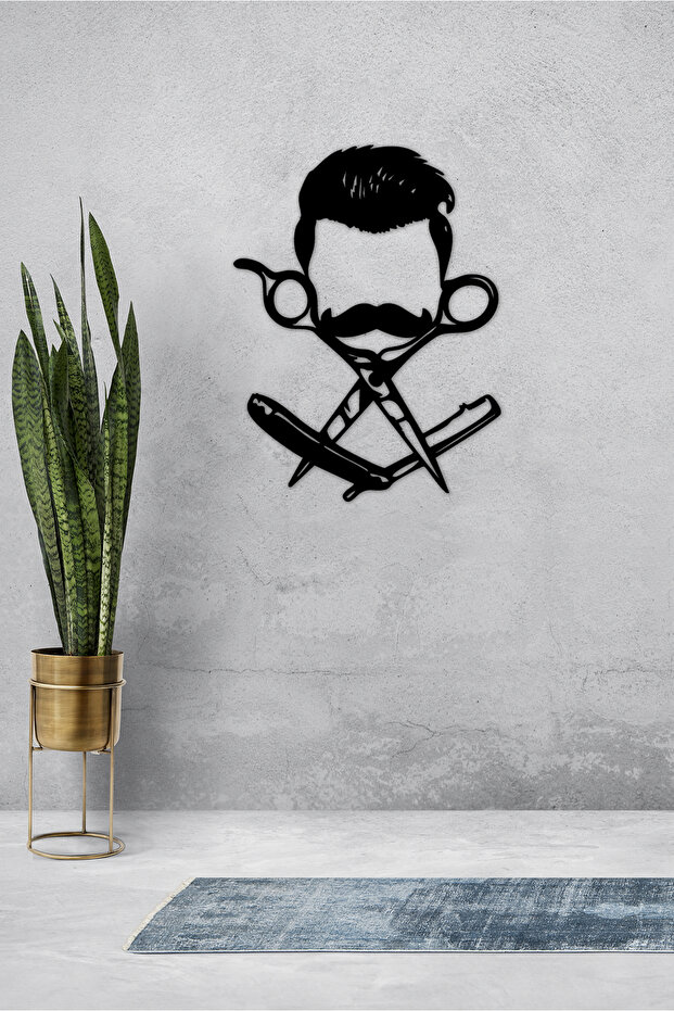 Kuaför - Berber Temalı Dekoratif Tablo - 2