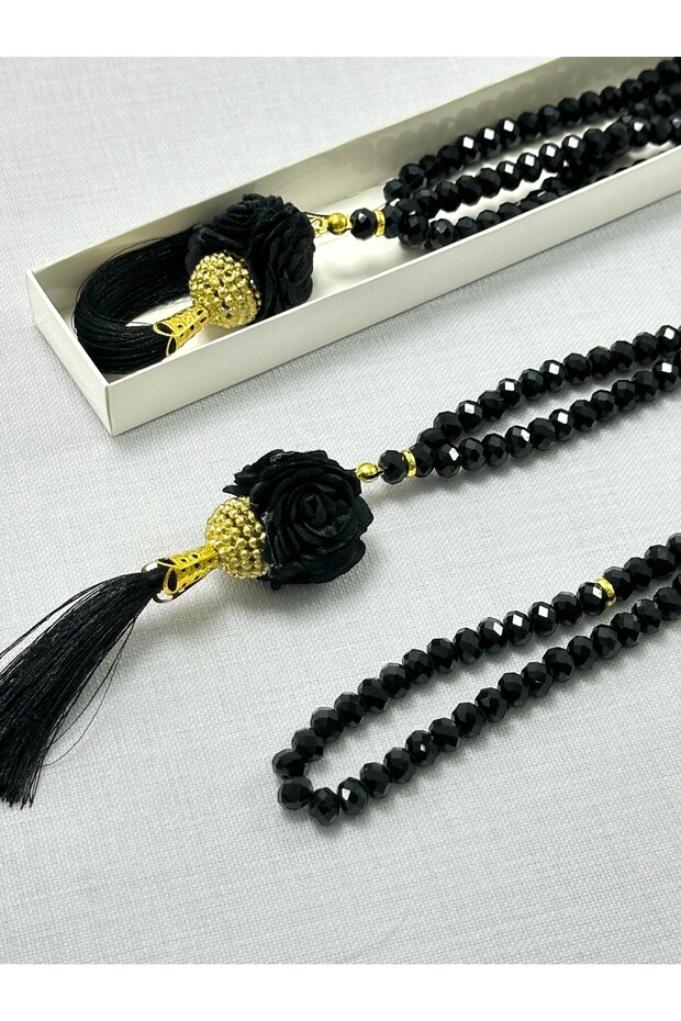 Dowry, Gift, Baby Shower, Rose Crystal Prayer Beads Set Boxed Hajj, Umrah Return Gift