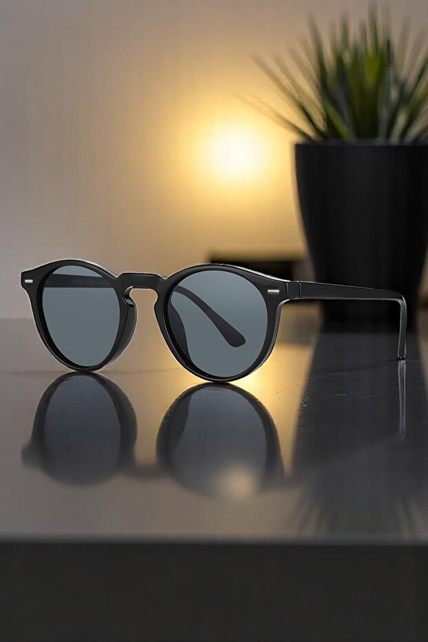 100% Polarized Uv400 Protection Black Color Original Oval Unisex Sunglasses Dkg6251C1
