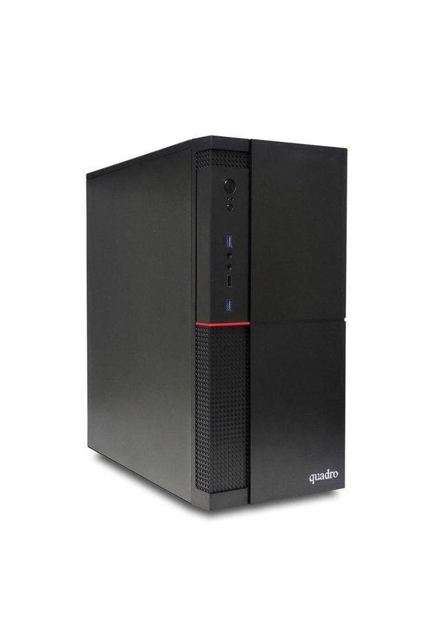 Quadro solid dha- 41825 ci3 4130 3.4ghz 8gb 256gb ssd onb vga freedos desktop computer -no dvd-