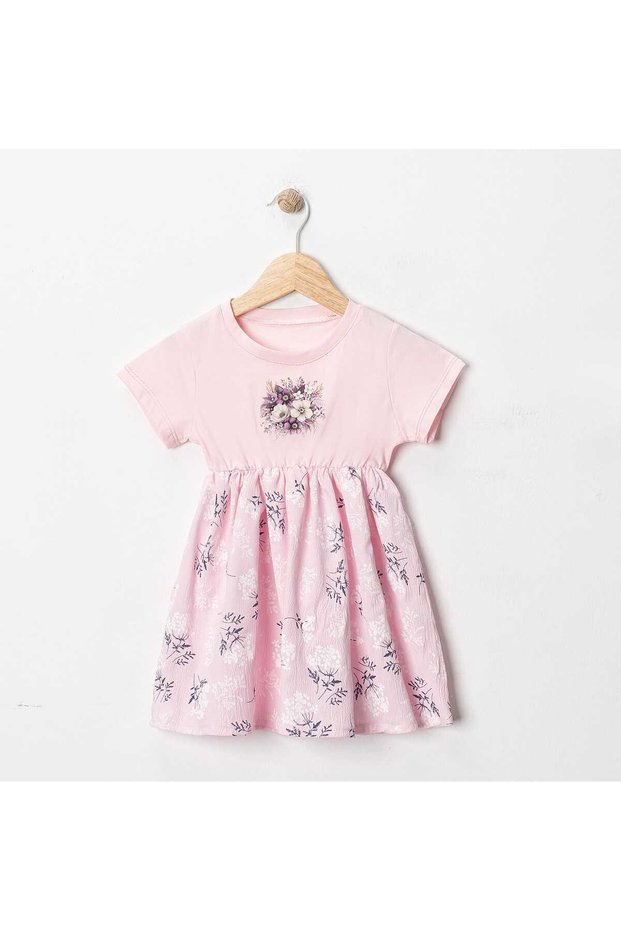Flower Digital Printed Summer Baby Girl Dress