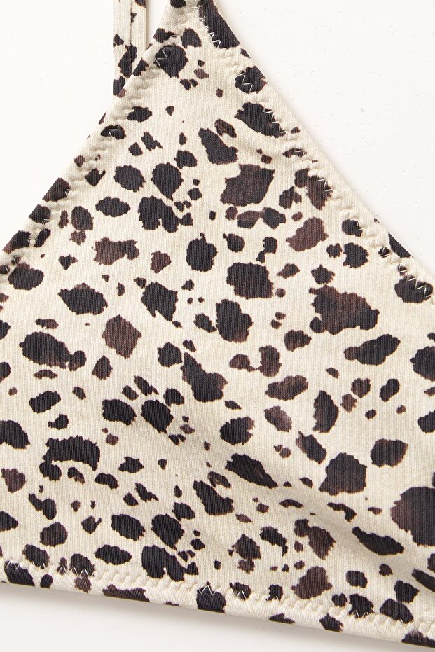 İnek Desenli Bikini Üstü - 5