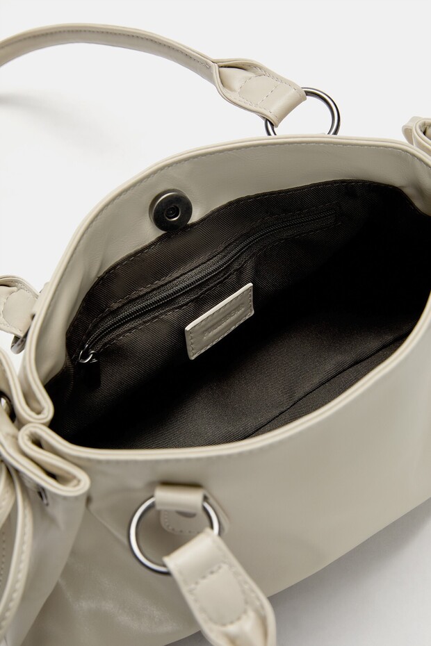 Kurdele detaylı kol çantası - 3