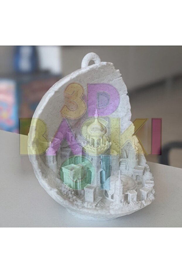 3D BASKI MOON CITY (AY ŞEHRİ) FİGÜR