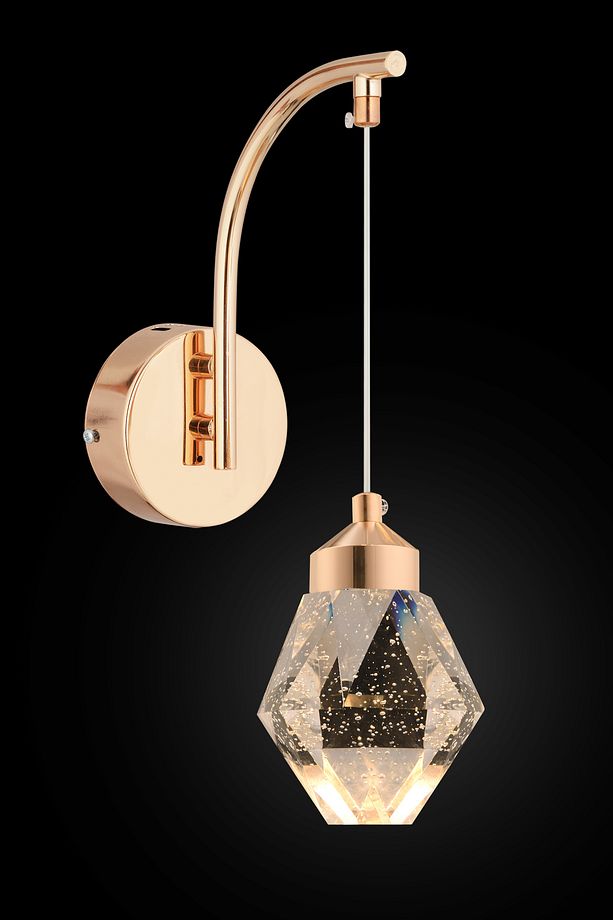 İstanbul Avize Aplik Kabarcıklı Liya Tekli Gold 3 Renk Ledli Modern Led Aplik - 2