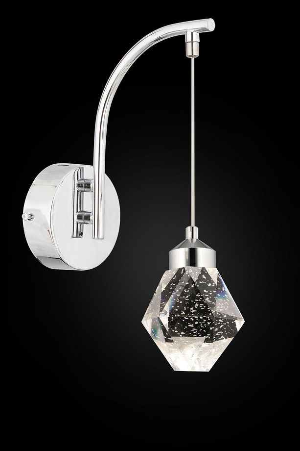 İstanbul Avize Aplik Kabarcıklı Liya Tekli Gümüş 3 Renk Ledli Modern Led Aplik - 2