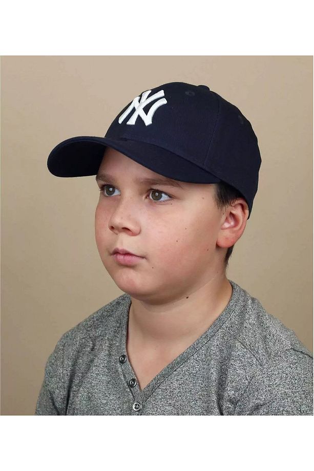 Garson Boy 1 Lacivert 1 Beyaz Çocuk Ny Cap Şapka 2 Adet Cp215lb - 6