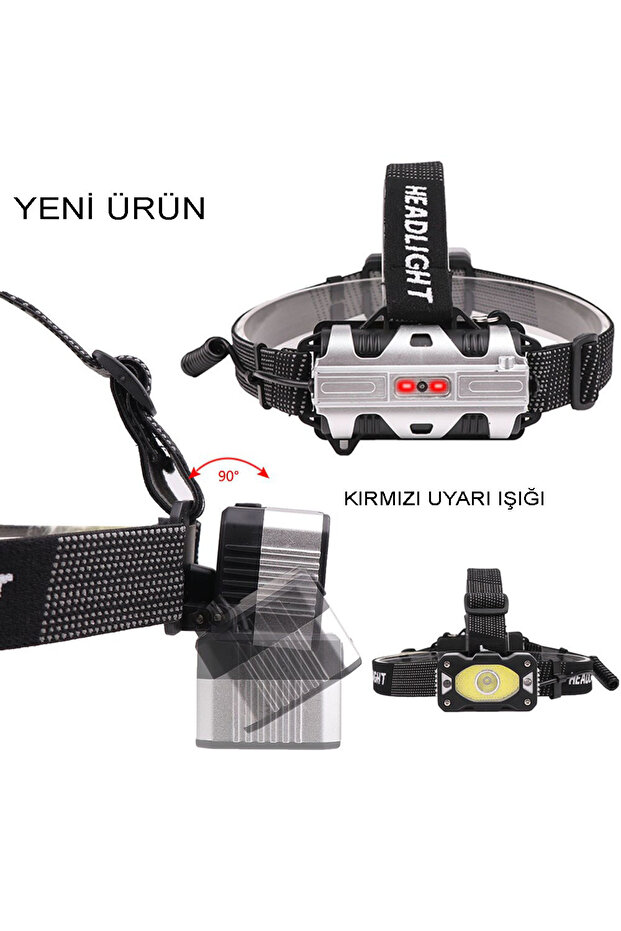 4 Modlu Sensörlü Şarjlı  Güçlü Kafa Lambası Watton Wt-248 - 3