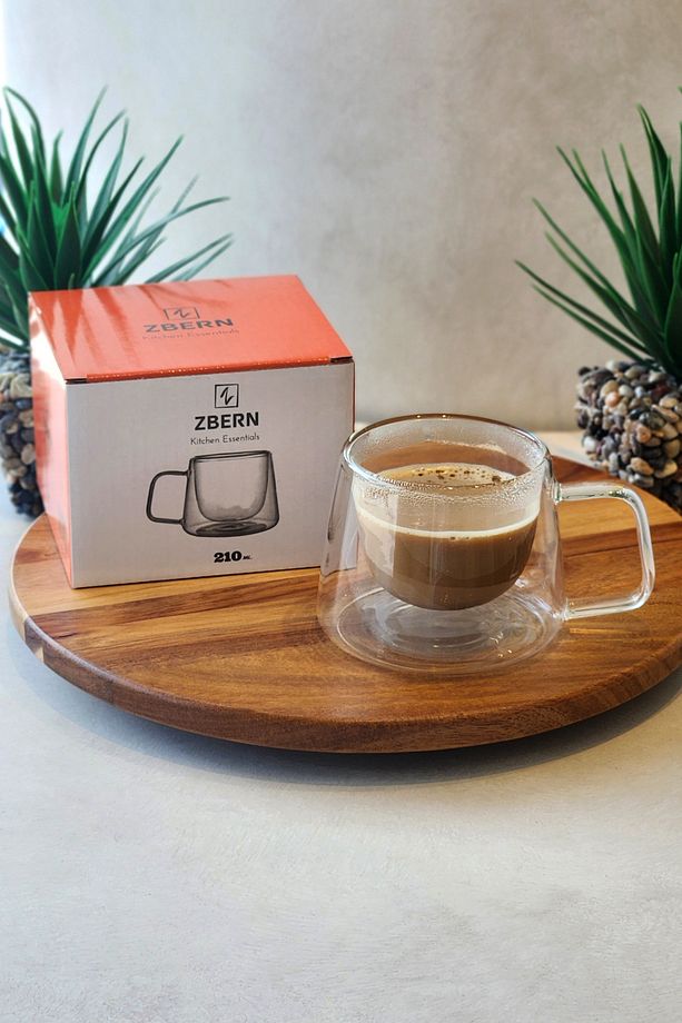 ÇİFT CİDARLI MEŞRUBAT SU LATTE KAHVE 210 ML BARDAK - 3