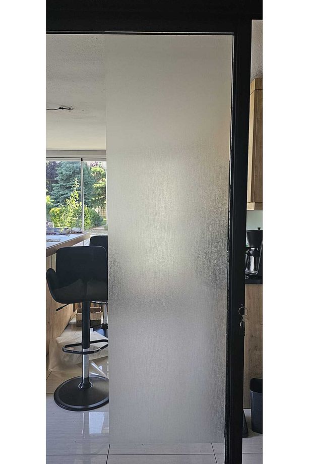 45x150cm Dekoratif İnce Dokulu Cam Filmi Statik Kaplama Mutfak Ofis Banyo Pencere - 7