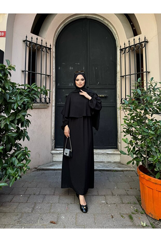 Pelerinli Elbise - 4