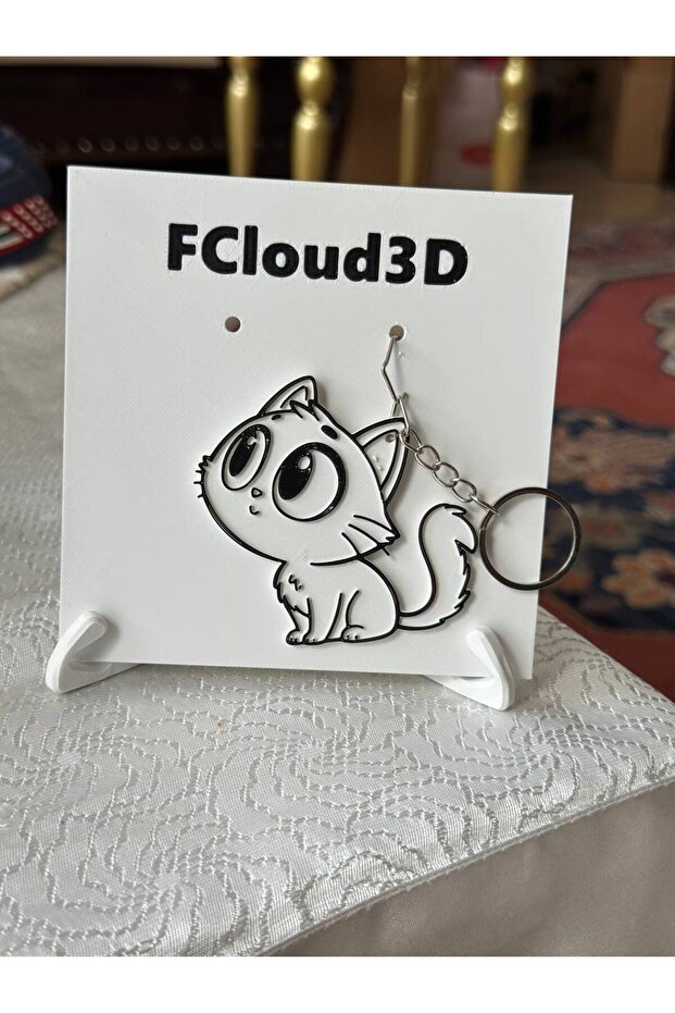 سلسلة مفاتيح على شكل قطة موديل Efe - 4