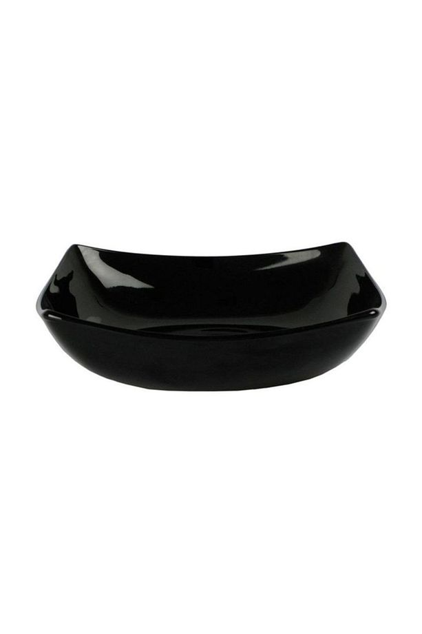 Quadrato Temperli Siyah Yemek Tabağı 20 Cm - 1