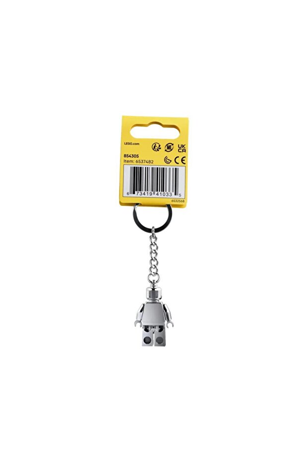 854305 Silver Minifigure Keychain - 2