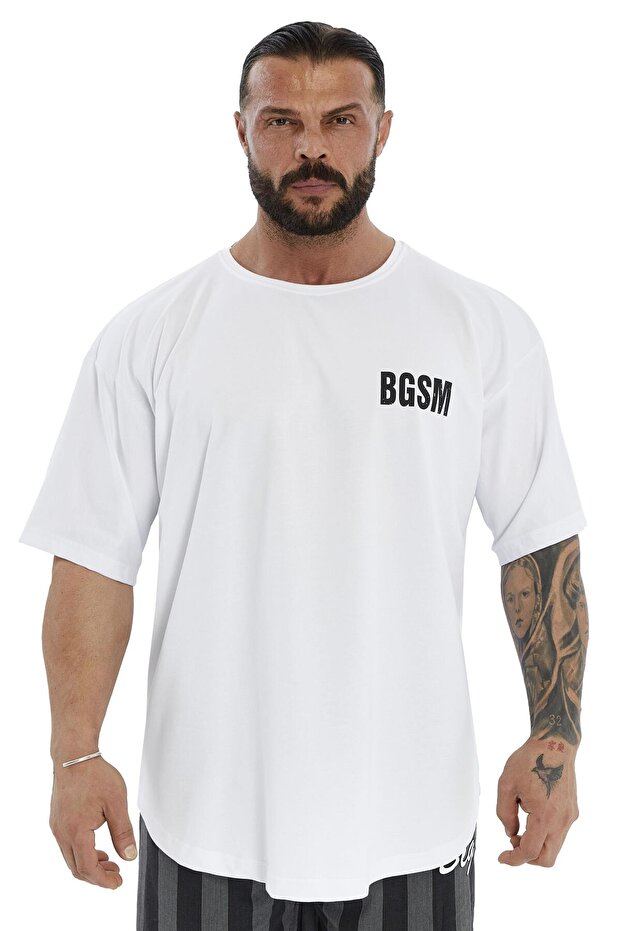 Men's Oversize T-Shirt Gym Rag Top Bgsm 3379