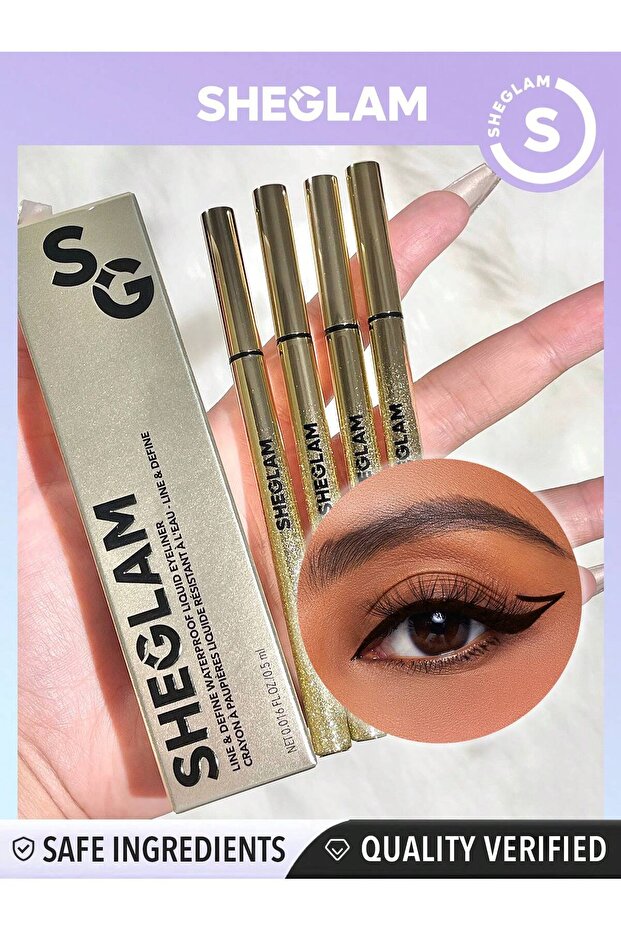 Line & Define Waterproof Liquid Eyeliner - Black غير محدد | Eyeliners Long Lasting Beauty Makeup