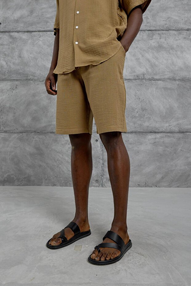 شورت موسلين بني أساسي - 1