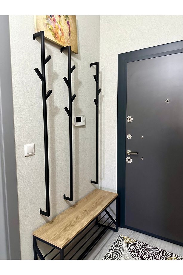 Dekoratif Fidan Askılık, Hol Giriş Askılık, Antre Dekoru ,dekoratif (150 CM/4 ASKI) - 6