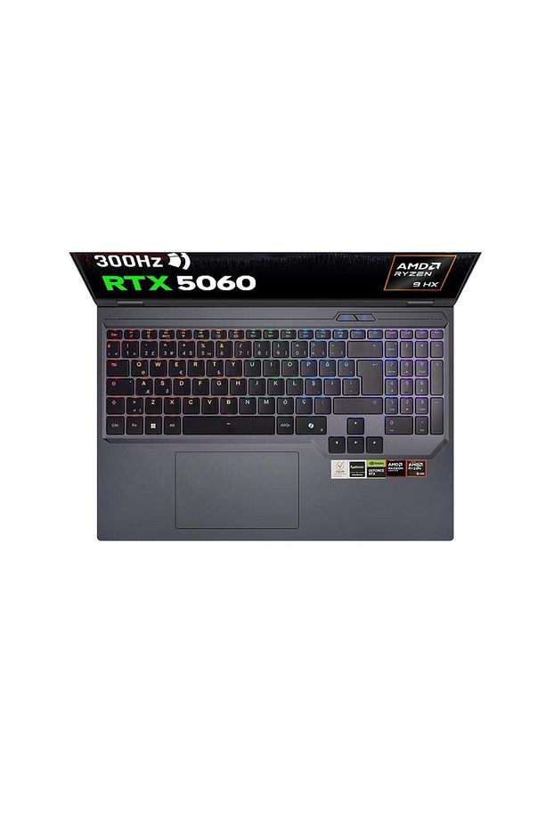 Slayer R9t-5060 C1 Amd Ryzen 9 8945hx 32gb 1tb Ssd Rtx5060 16" 300hz Qhd Dos Gaming Laptop - 4