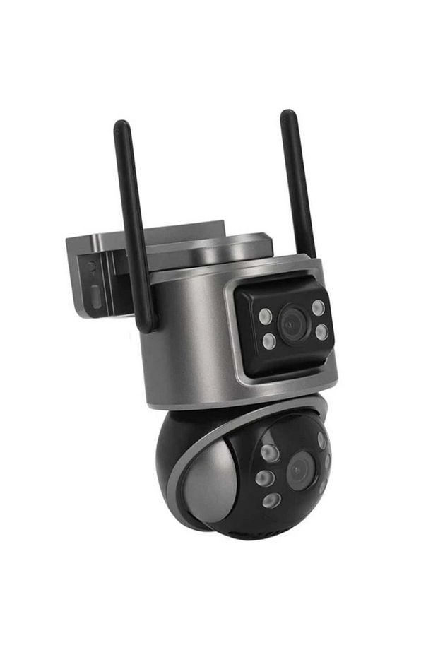 360° Wifi Ip 4K 8MP Güvenlik Kamera 2Lensli Gece Görüşlü Sensörlü Harekete Duyarlı camera CMR61 - 5