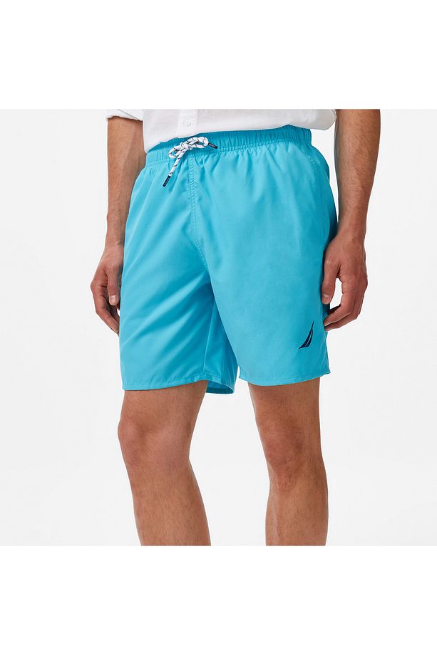 Erkek Mavi Regular Fit Deniz Şortu - 4