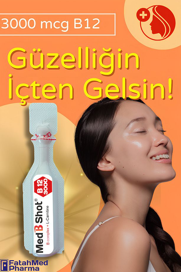 B12 Kompleks Vit. (METİLKOBALAMİN) ,B1 ,B2,B3,B5,B6,B1 ,Biotin ,L Karnitin - 5