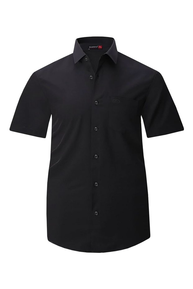 Plus Size Lycra Classic Shirt Short Sleeve (Wide Comfortable Fit)