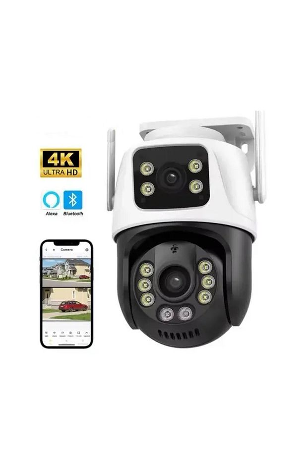 360° Wifi Ip 4K 6MP Güvenlik Kamera Gece Güvenlik Görüşlü Sensörlü Harekete Duyarlı Camera CMR63 - 3
