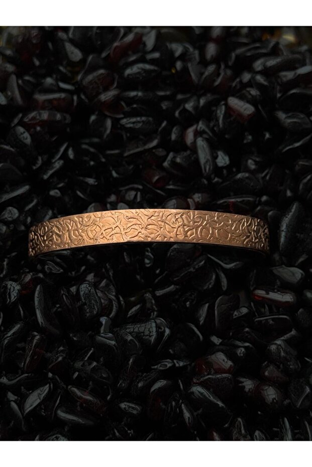 نمط لحاء الشجر مع سوار النحاس - 1