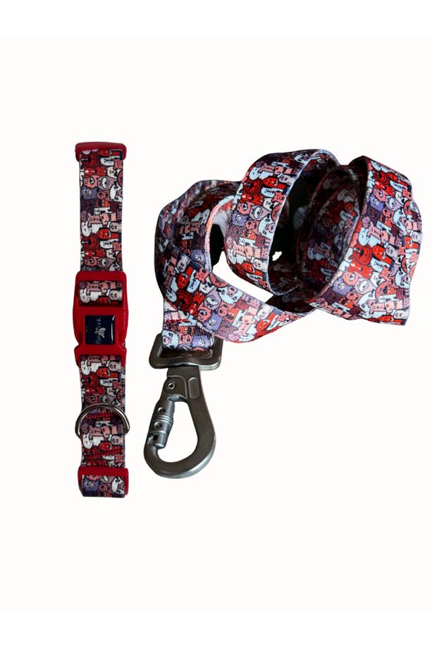 Paws, Boyun Tasması, Köpek Gezdirme Kayışı Set,, Ikili Set - 1