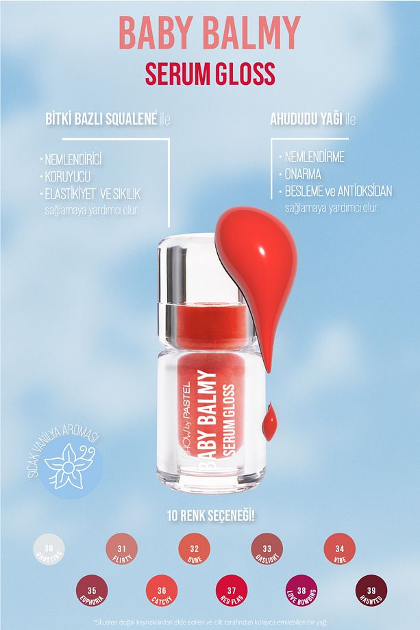 Baby Balmy Serum Gloss - Dudak Parlatıcısı Ve Dudak Bakımı 36 Catchy - 3.2 ml - 5