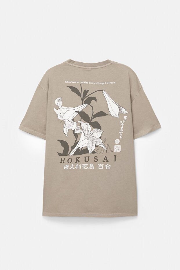 Hokusai grafik t-shirt - 7