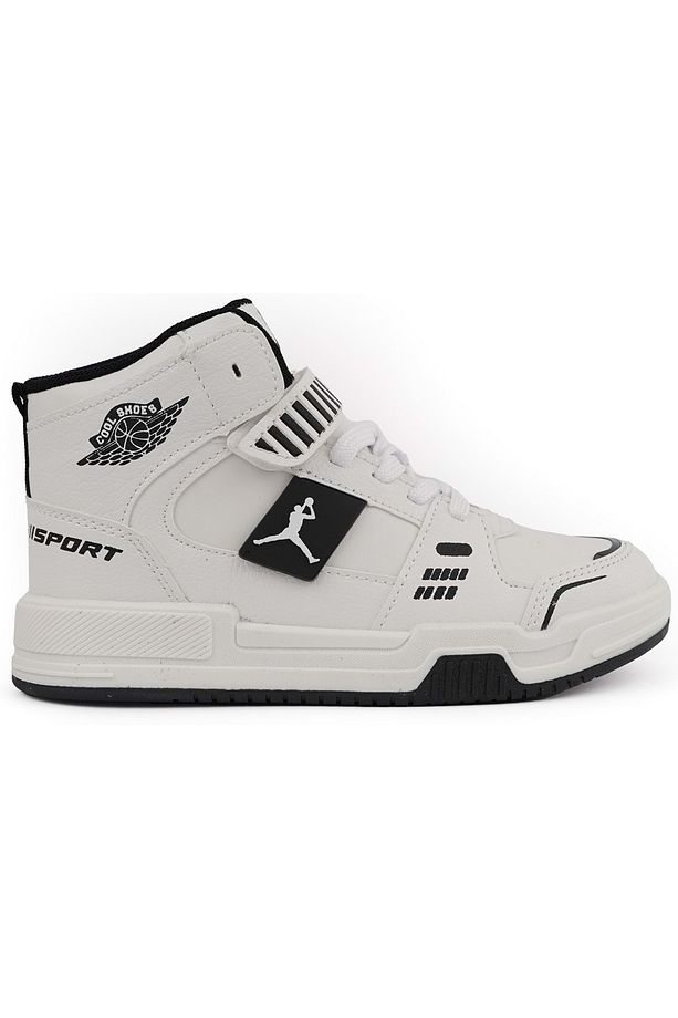 Cool King JoranS Uzun Boğazlı Ortopedik Taban Unisex Çocuk Spor Ayakkabı BEYAZ - 4