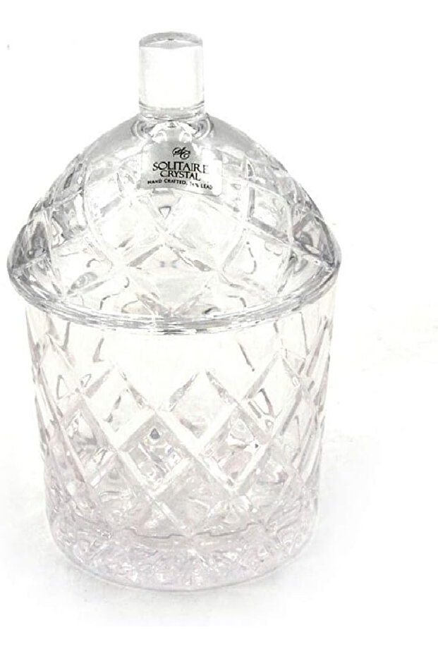 Sugar Bowl with Cover – Diamond Design, Elegant & Durable