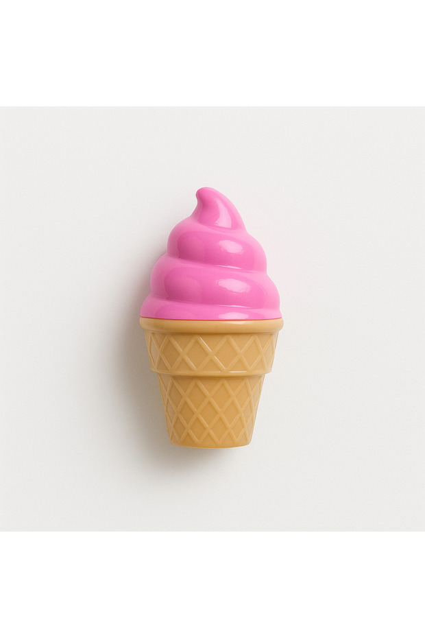 Ice Cream Shaped Pink Lip Care Balm Lip Balm