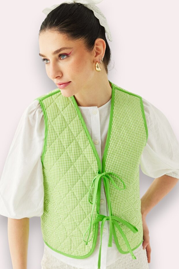 Daisy Çift Taraflı Yelek - 5