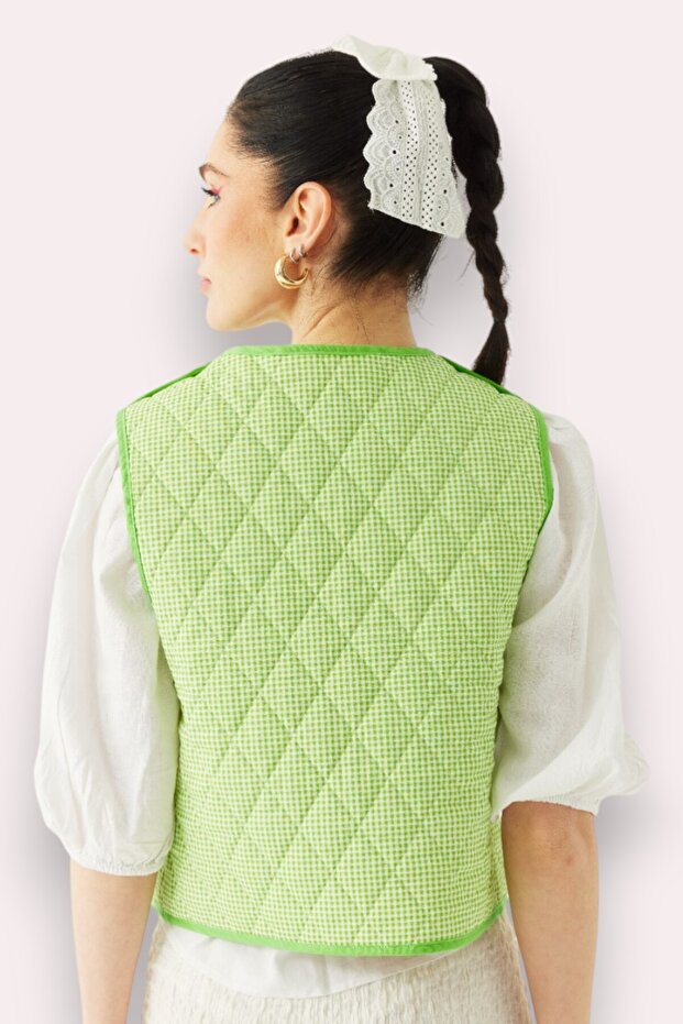 Daisy Çift Taraflı Yelek - 6